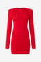 RC Mini robe drapée RC Mini robe drapée CORAL RED WQT152-LL006