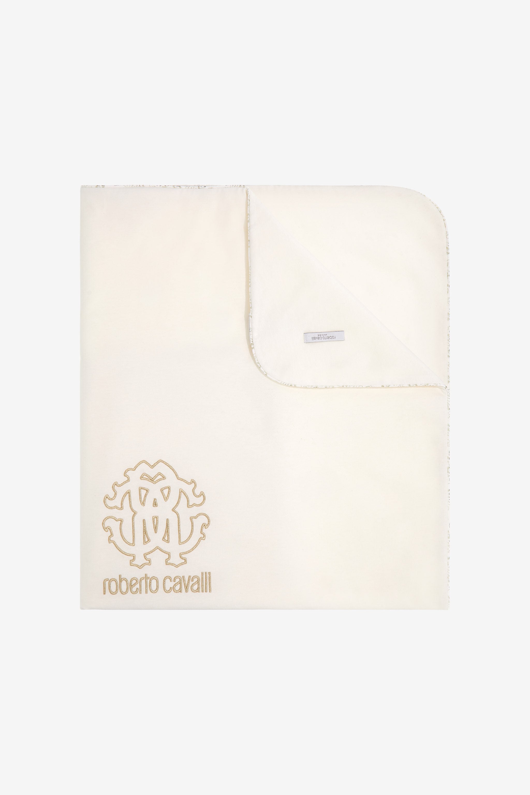 JU Logo print baby blanket JU Logo print baby blanket Oro SJT833-JD001