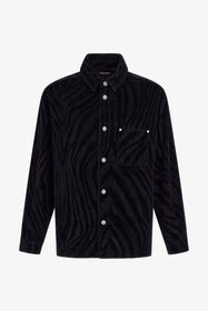 RC Zebra print Shirt Schwarz TRT775-VKB79