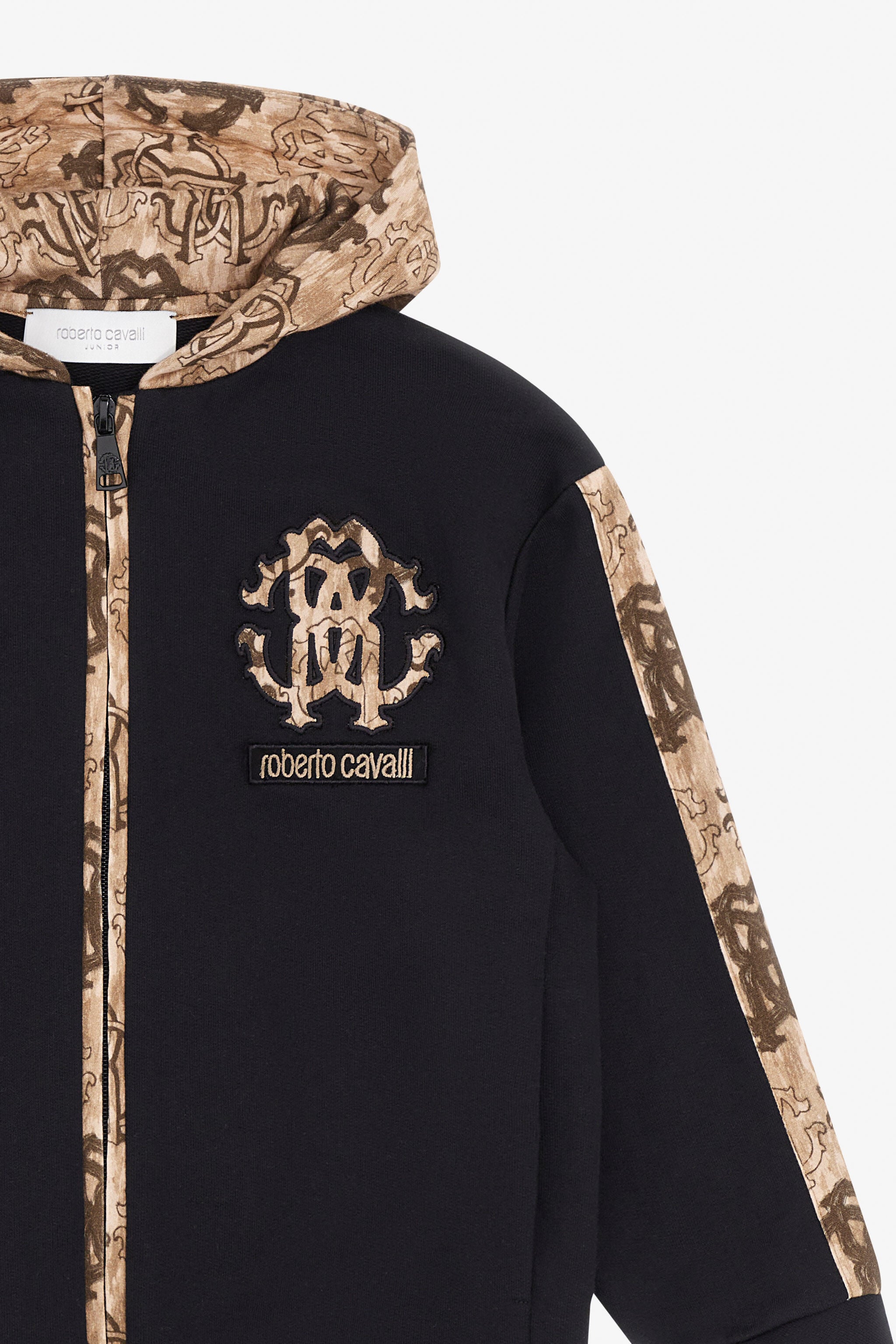 JU Baroque Zip-Up Hoodie JU Baroque Zip-Up Hoodie Black TJT66Q-CF050