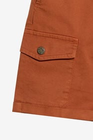 JU Bermuda En Coton Couleur Rouille ORANGE RUST WJT231-CE035