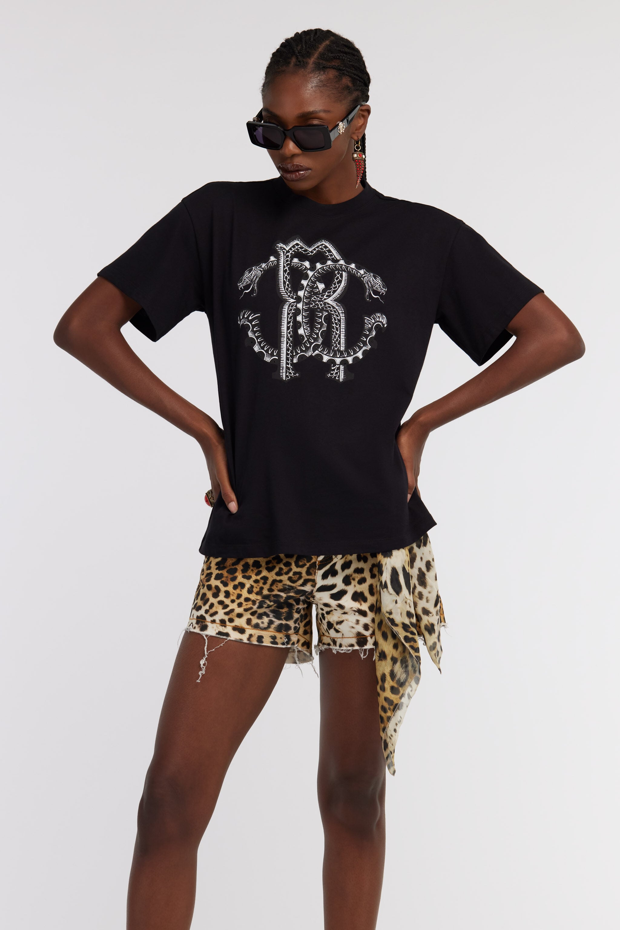 RC Monogram RC t-shirt RC Monogram RC t-shirt Black SKT61A-JD062