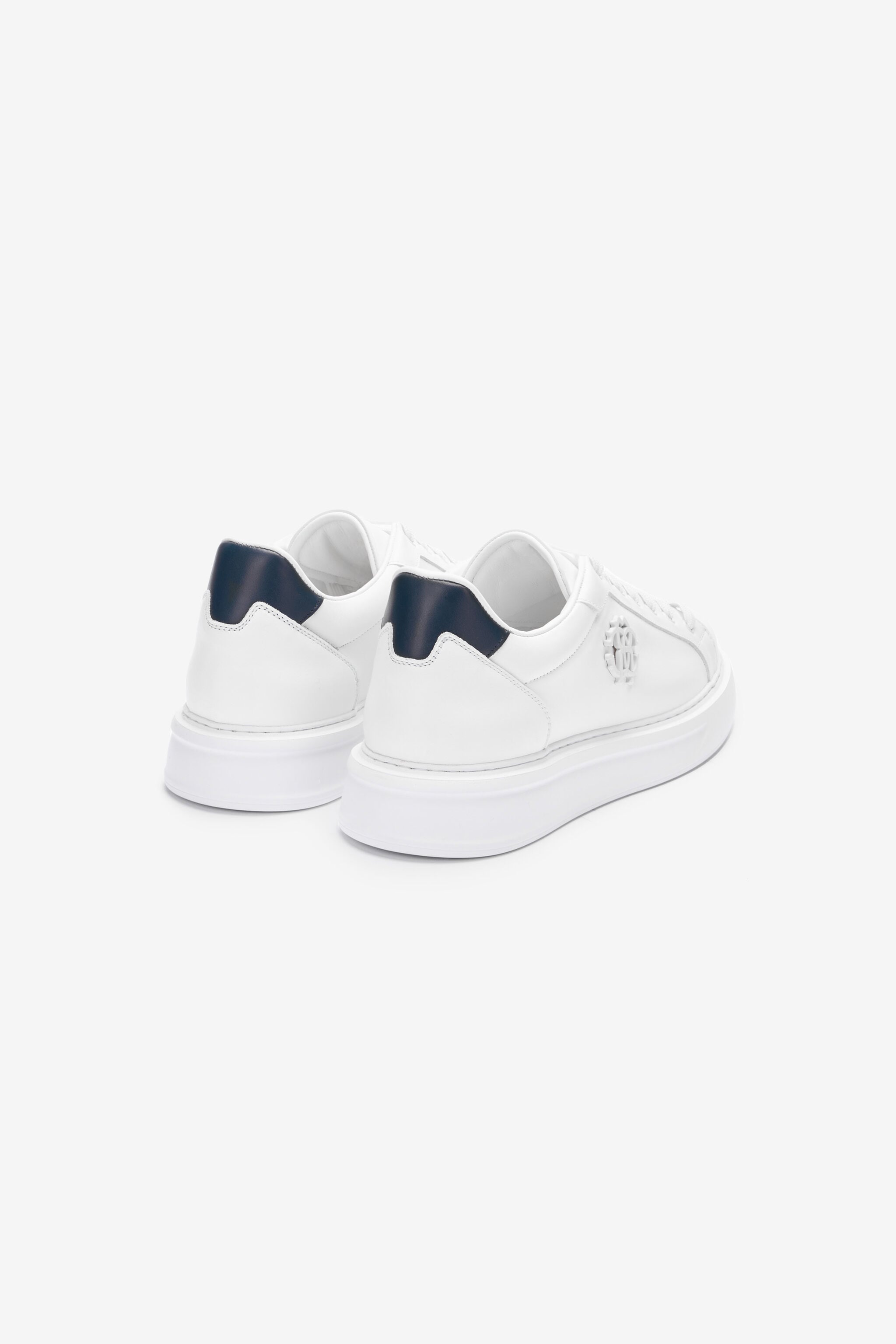 RC Weißer Leder-Sneaker mit Monogram RC RC Weißer Leder-Sneaker mit Monogram RC Weiß POS00D-PZ085