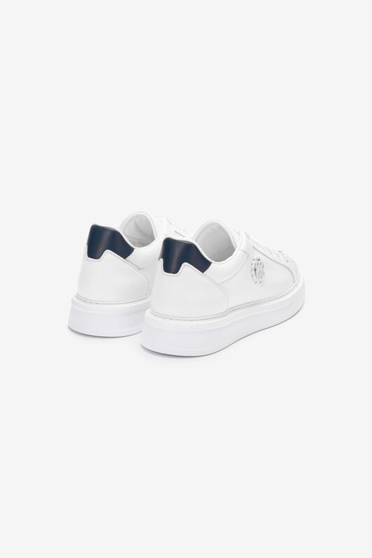 RC Weißer Leder-Sneaker mit Monogram RC RC Weißer Leder-Sneaker mit Monogram RC Weiß POS00D-PZ085