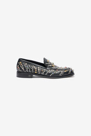 RC Mocasines Con Tachuelas Y Piedras Negro VRS004-PZB05
