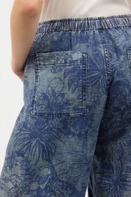 JC Pantaloni Sportivi Con Stampa Floreale Blu UFT085-UF124