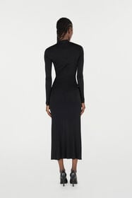 RC Long Dress With Ruffle Detail Black VQT109-JE034