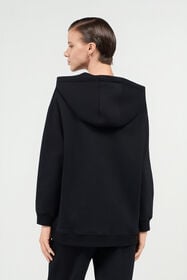 RC Black Sweatshirt With Tiger Embroidery BLACK WQT67B-CF057