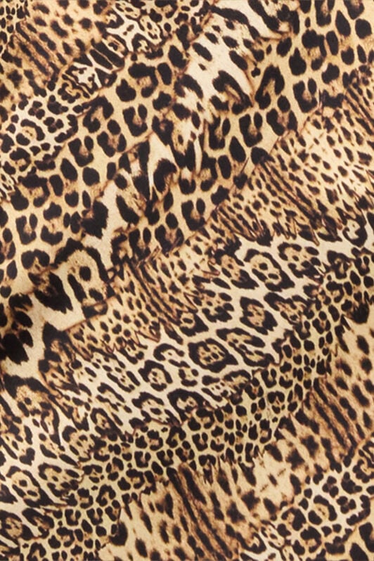 RC Silk Dress With Jaguar, Cheetah And Leopard Print JAGUAR POT10A-2NQ85