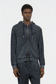 RC Black Washed Hoodie With Monogram RC BLACK SOT66A-CF008