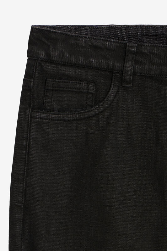 JU Schwarze Jeanshose mit Monogram RC JU Schwarze Jeanshose mit Monogram RC BLACK VJJ22B-DN001