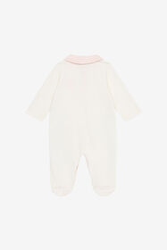 JU RC Monogram Hat, Bib And Romper Suit Set Pink UJT829-JD001