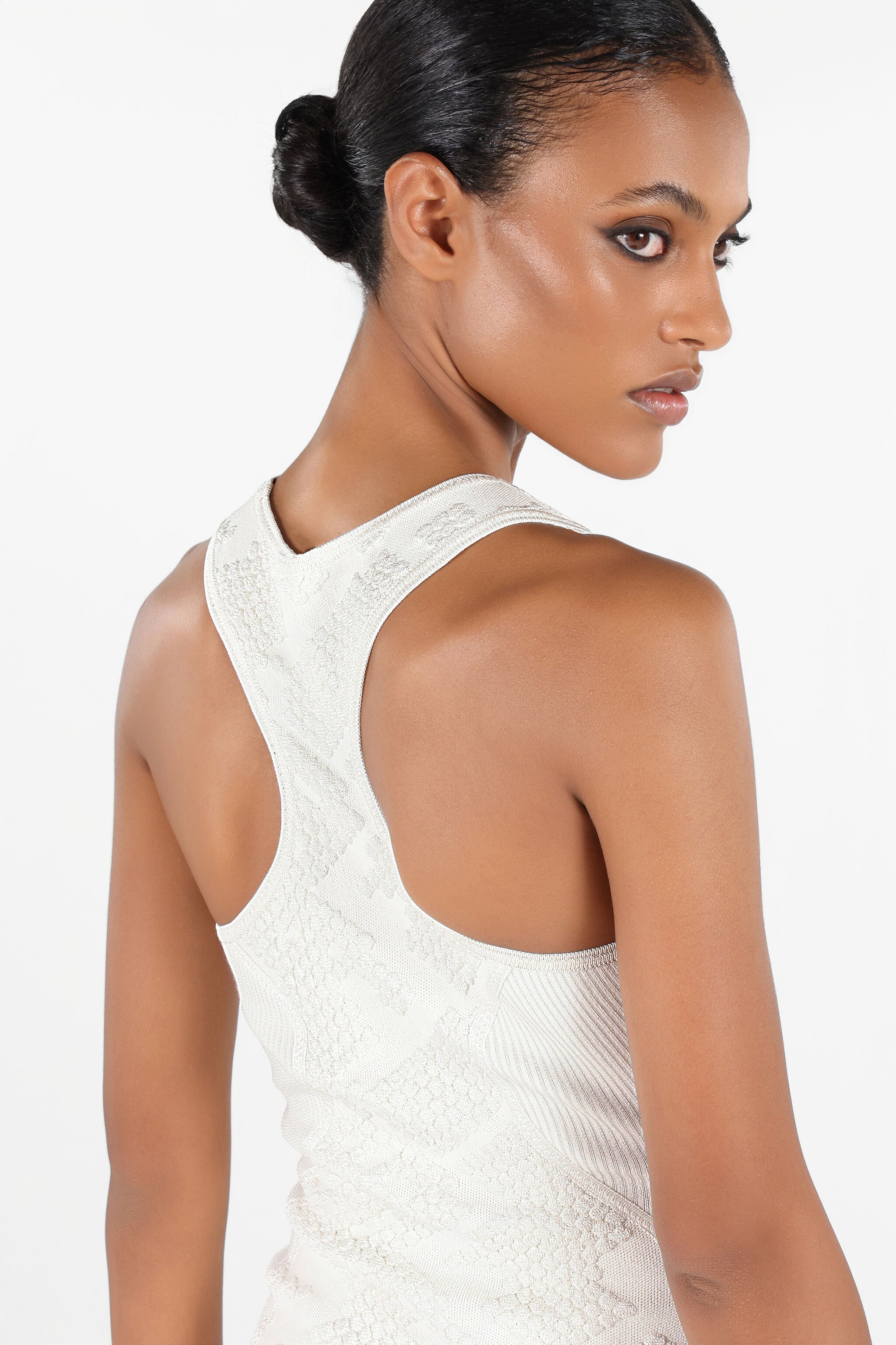 RC Dress with Wall Print RC Dress with Wall Print White UWM101-MH012