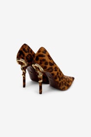 RC Pumps Serpentine in Leather with Jaguar Print JAGUAR SKIN PRINT WKS009-PZC30