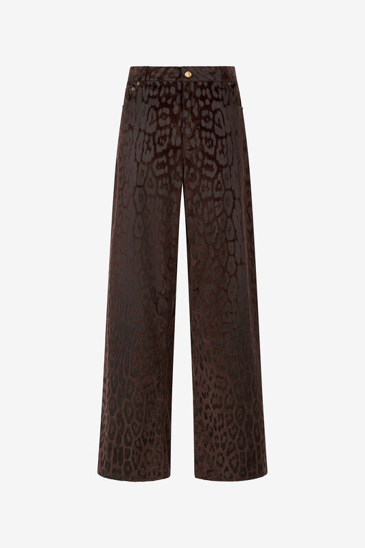 RC Pantaloni In Velluto A Costine Jaguar Skin Marrone VKT207-VL076
