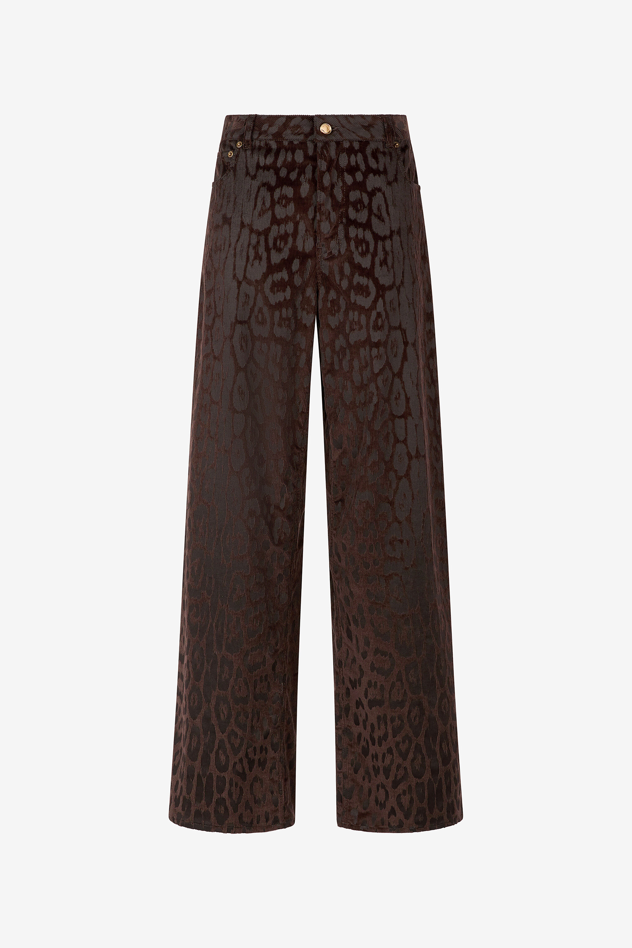 RC Pantaloni In Velluto A Costine Jaguar Skin Marrone VKT207-VL076