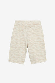 JU Sports Shorts With Tiger Skin Print Ivory UJT25E-5OO44