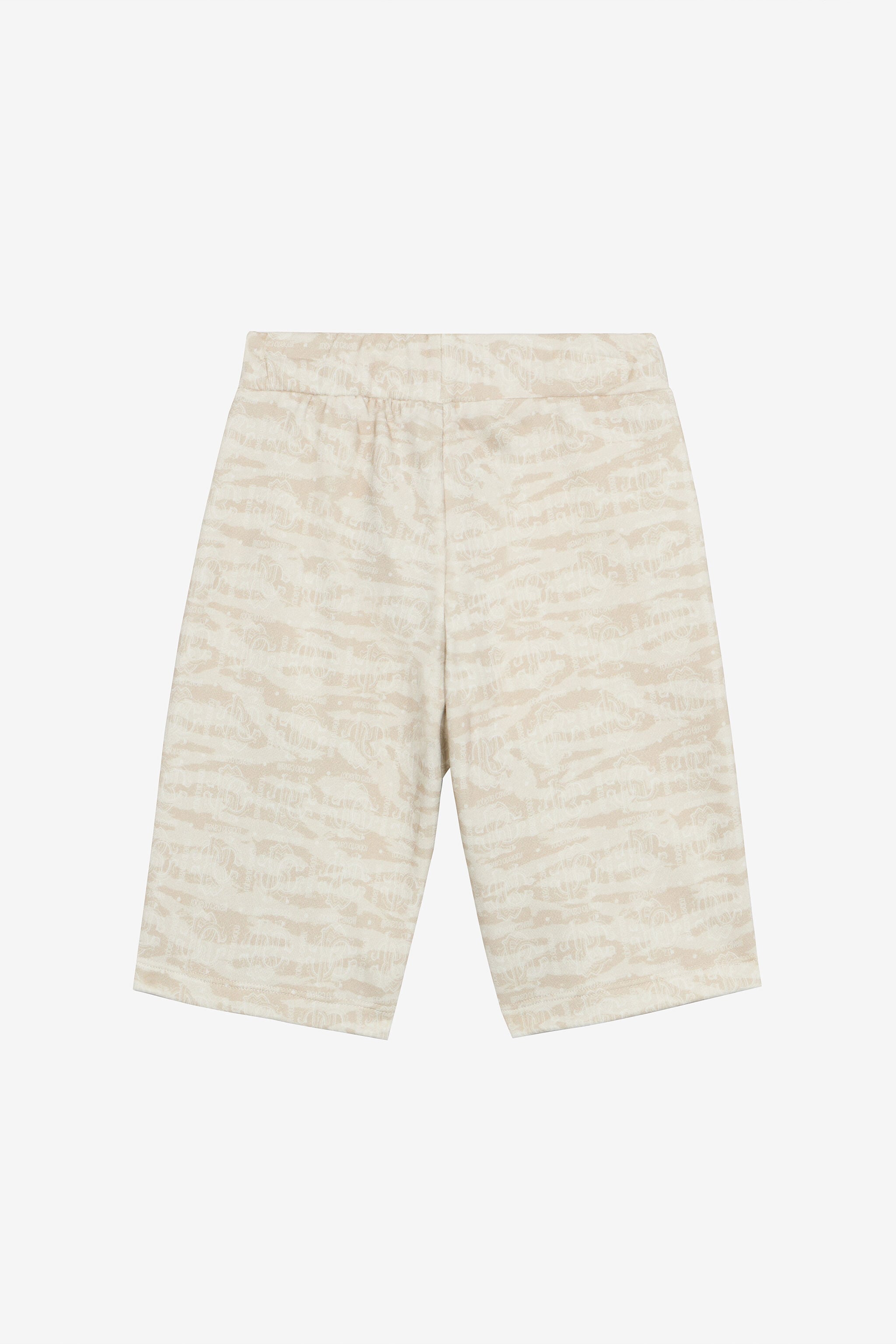 JU Sports Shorts With Tiger Skin Print JU Sports Shorts With Tiger Skin Print Ivory UJT25E-5OO44