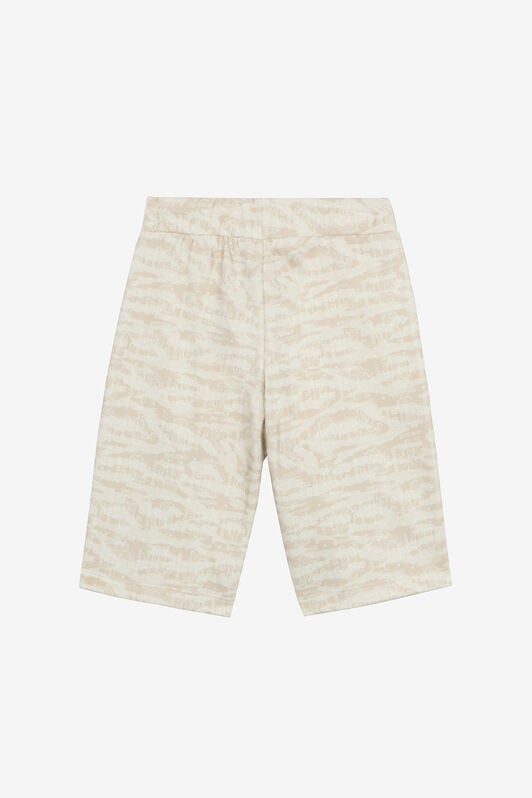 JU Sports Shorts With Tiger Skin Print JU Sports Shorts With Tiger Skin Print Ivory UJT25E-5OO44