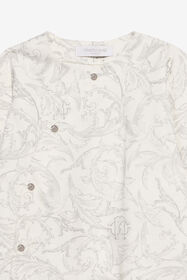 JU Avvento Print Baby Set PEARL GREY XJT80I-3PS62