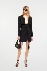 JC Two-Tone Mini Dress With Cut-Out Black/Ivory UFT172-UF238