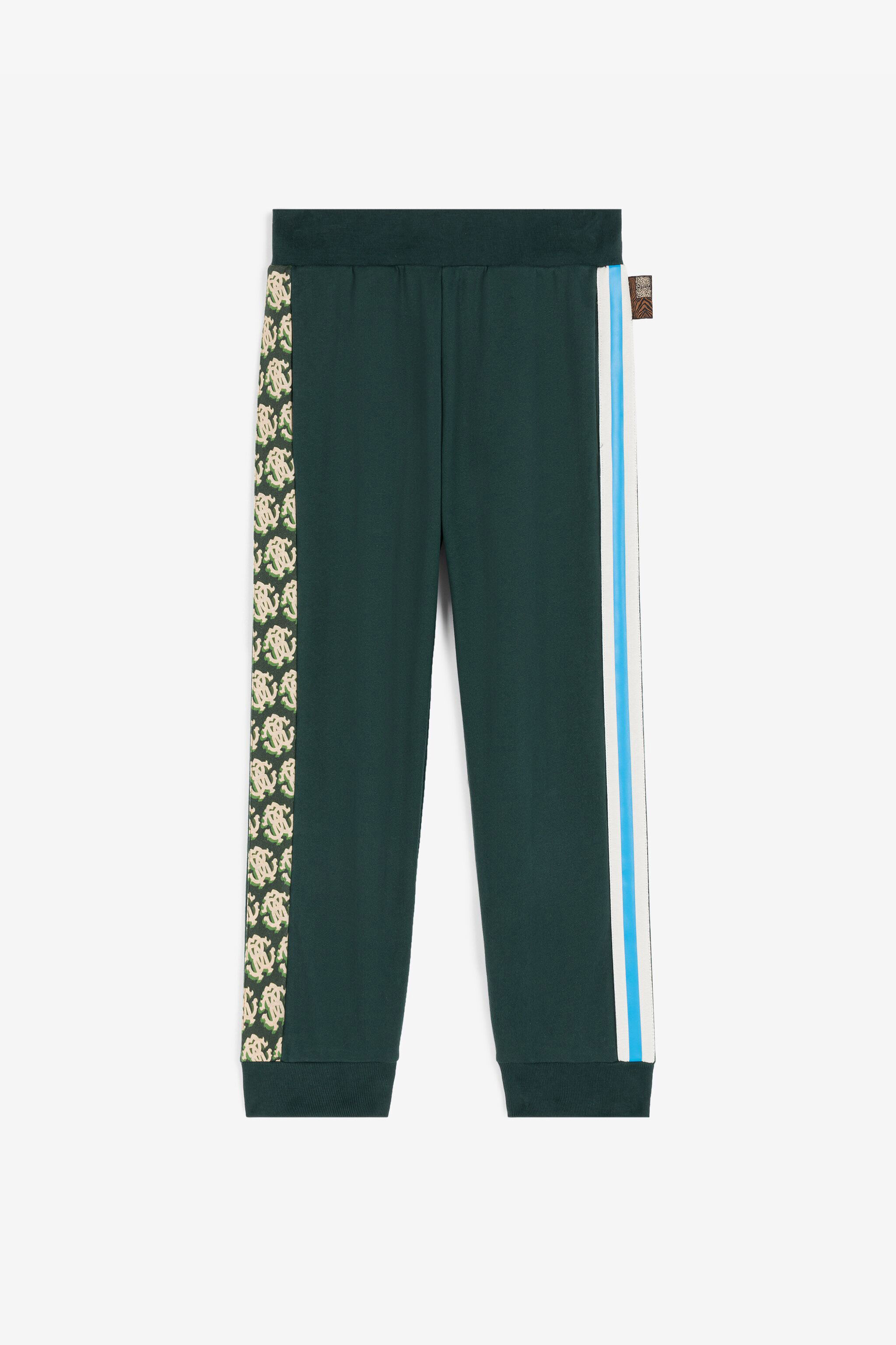 JU RC Monogram Cotton Sweatpants JU RC Monogram Cotton Sweatpants Dark green RJT20T-CF050