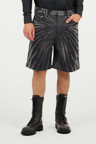 RC Ray Of Gold Print Bermuda Shorts GREY BLACK VRJ261-VTS01