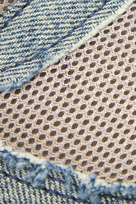 RC Denim And Mesh Sneakers RC Denim And Mesh Sneakers Gray URS076-DL001