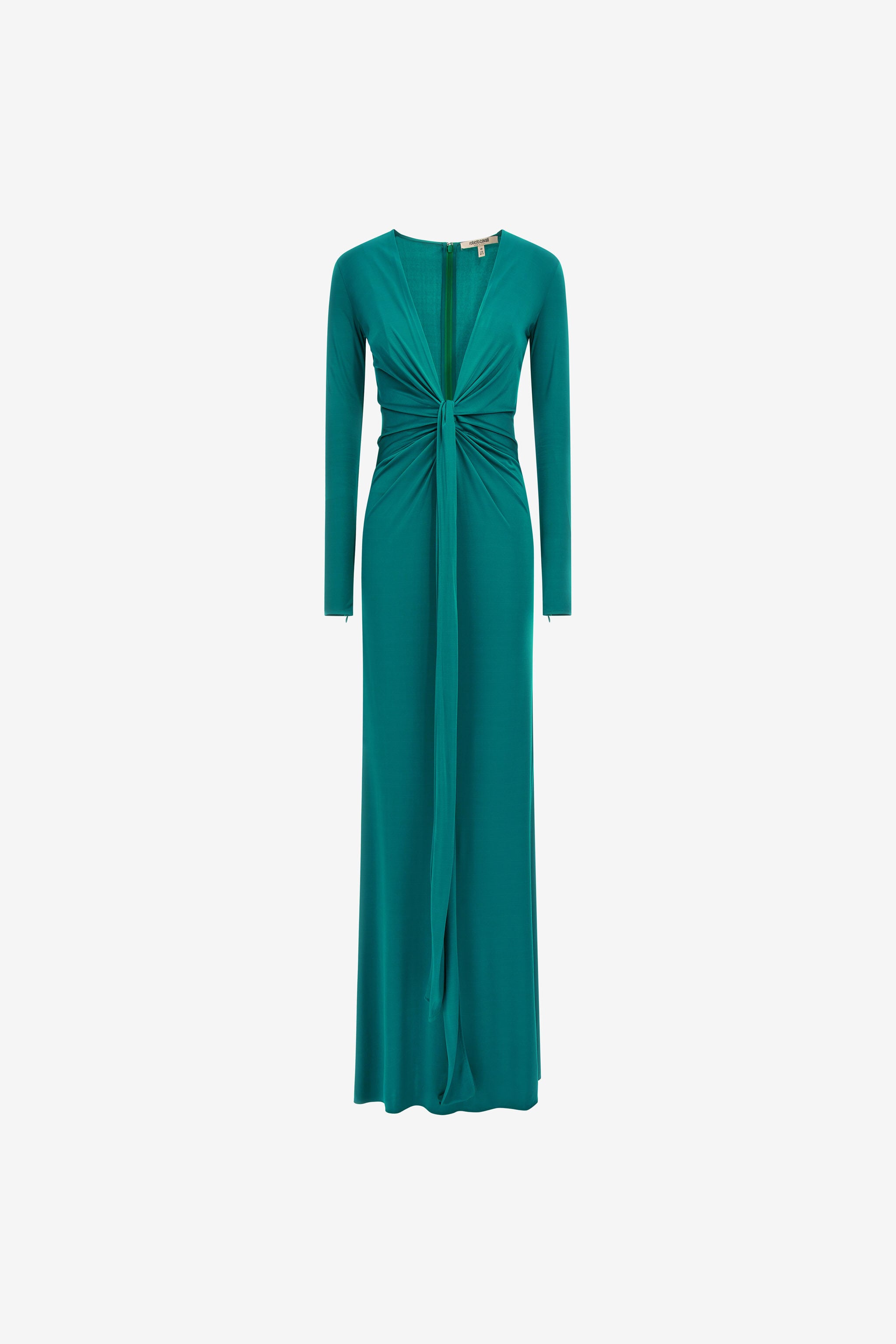 RC Emerald Green Knotted Maxi Dress Light blue SKT107-JJ036