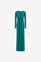 RC Emerald Green Knotted Maxi Dress RC Emerald Green Knotted Maxi Dress Light blue SKT107-JJ036