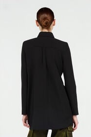 RC Long Black Wool-Blend Shirt Black VWT164-WP008
