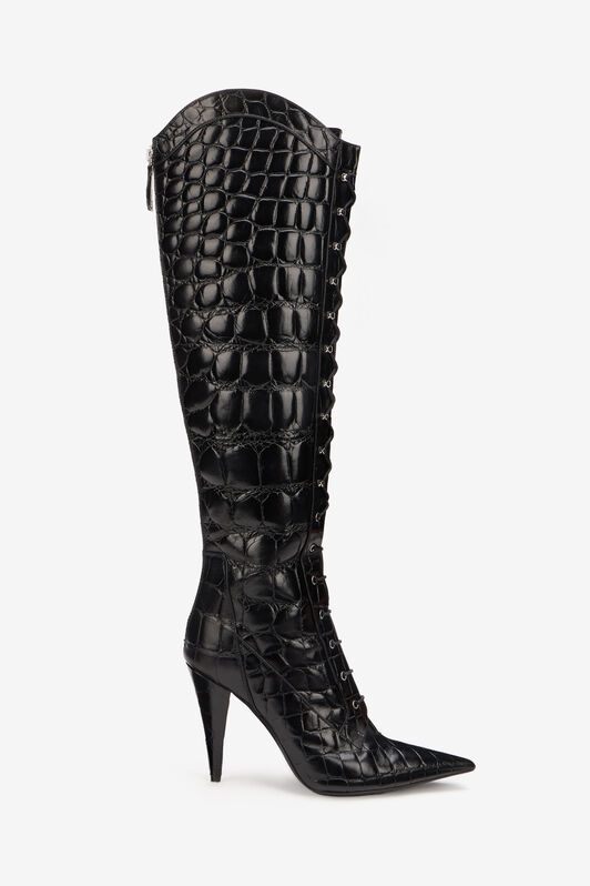 RC Black Leather Heel Boots RC Black Leather Heel Boots BLACK/PALLADIUM XWS006-PZ958