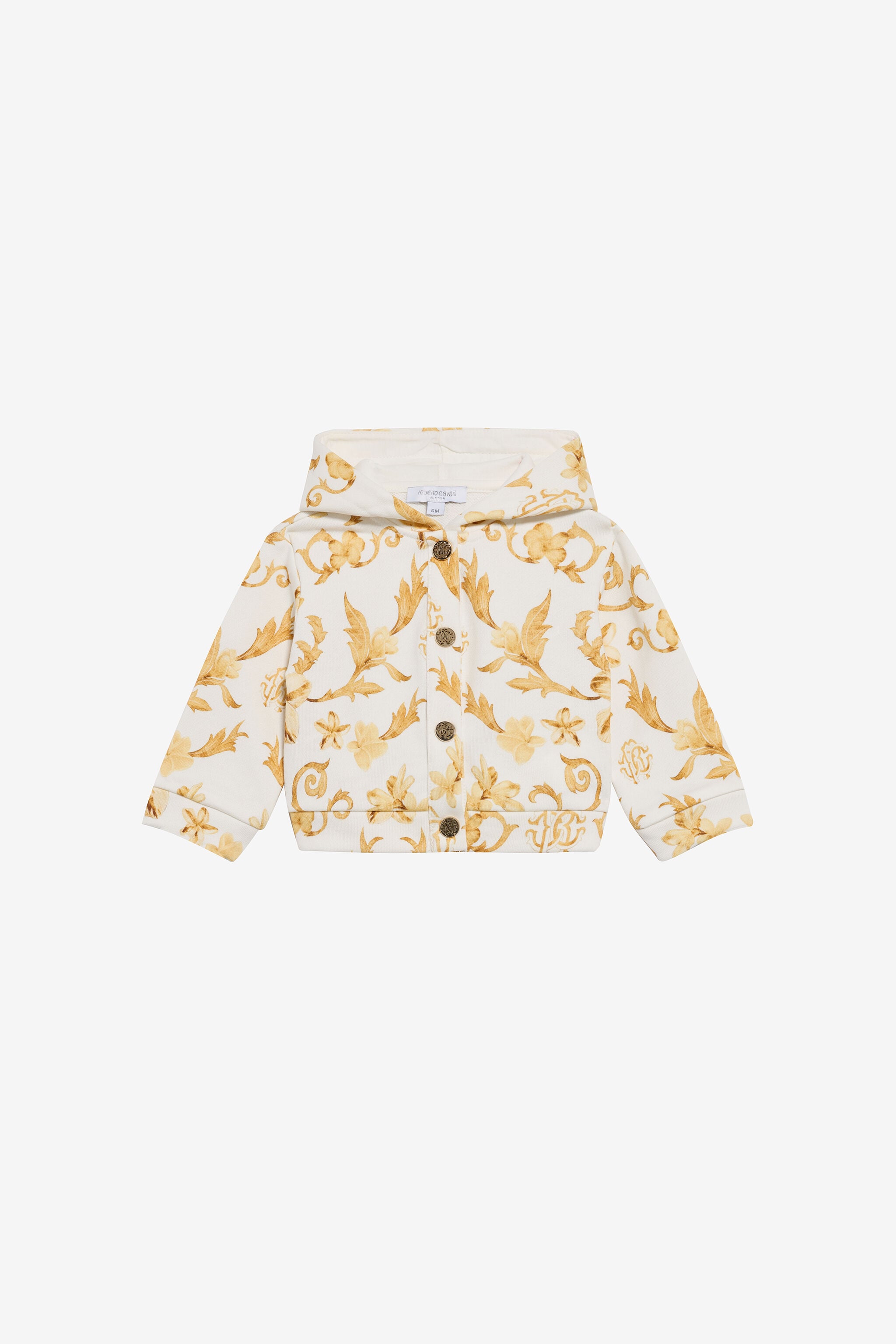 RC Gold Arabesque Print Sweatshirt WHITE/GOLD TJT663-5ON37