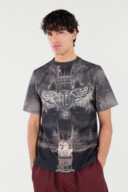 RC T-Shirt Mit Monogramm Mit Flügeln Schwarz VNT61E-JD060
