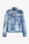 RC Veste en denim effet patchwork DARK BLUE WQJ420-DAR71