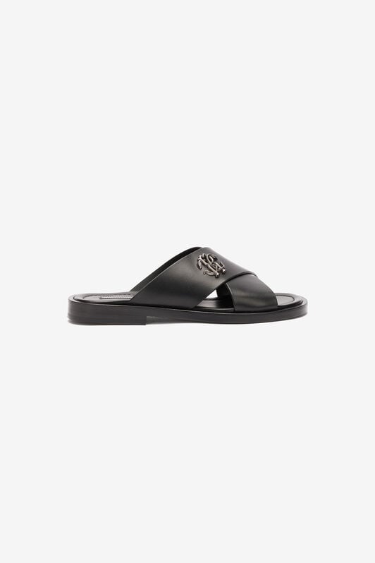 RC Slides With Bands And Mirror Snake Monogram RC Slides With Bands And Mirror Snake Monogram Black URS021-PZA90