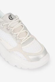 JC Weiße Chunky Sneakers Mit Ledereinsätzen WHITE UFS036-UF358