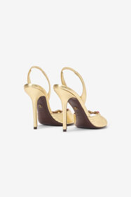 RC Sandali Dorati Con Fibbia Gioiello GOLD WWS005-PG236