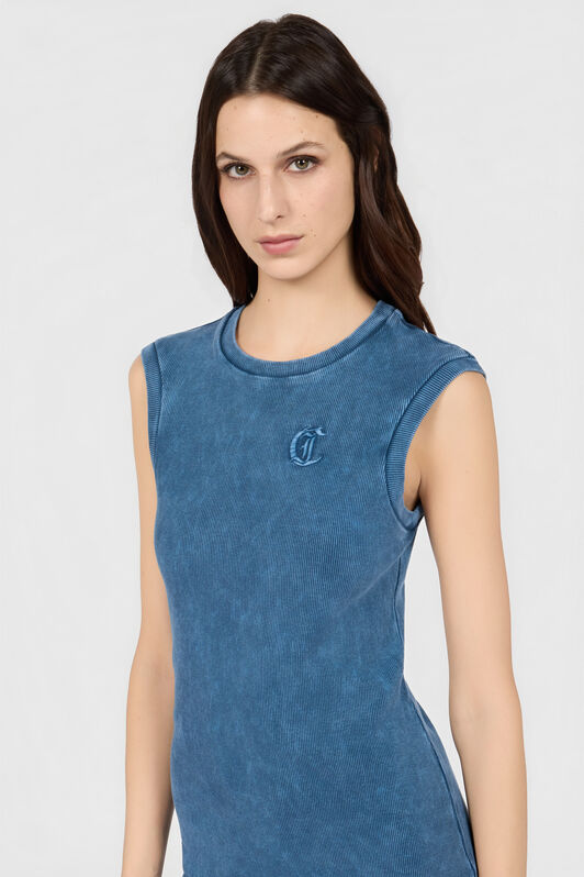 JC Blaues Geripptes Mini Kleid NAVY UFT163-UF229