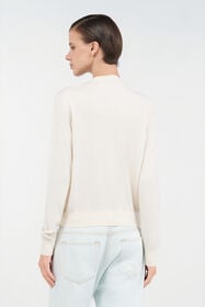 RC Wool Blend Cardigan Ivory UWM901-WH003