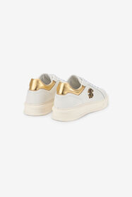 RC Sneakers bianche con monogramma RC color oro WHITE TOS00R-PZC15