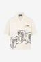 JC Chemise Ivoire Avec Tigres et Logo JC Chemise Ivoire Avec Tigres et Logo OFF WHITE WFM007-WF155