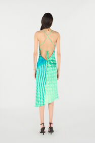 RC Asymmetric Dress With All-Over Print RC Asymmetric Dress With All-Over Print Light green UKT114-RYN47