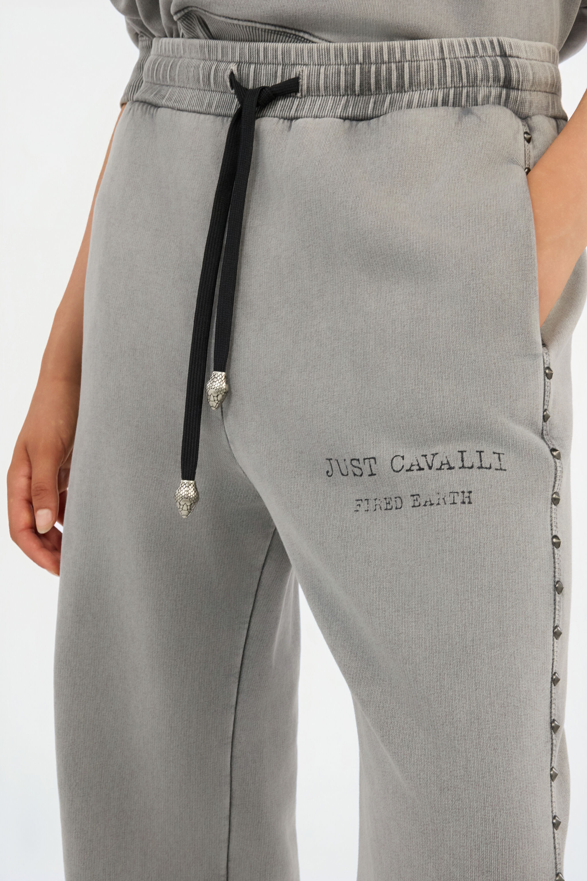 JC Grey Studded Sweatpants BLACK VFT133-VF212