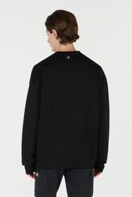 RC Sudadera con monograma Mirror Snake bordado Negro URT68D-CF051