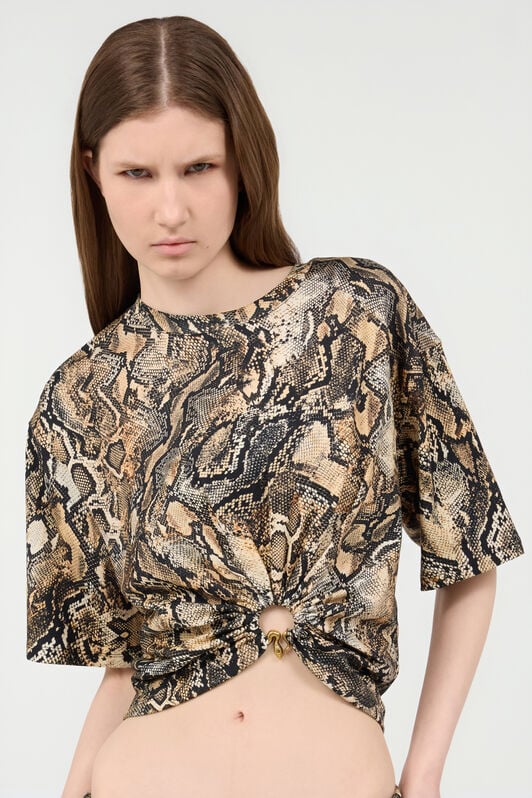JC Crop Top With Python Print JC Crop Top With Python Print 716 MARZAPAN + 738 C UFT114-UF168