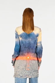 RC Sunrise Print Dress Blue/Orange UWT160-4QN96