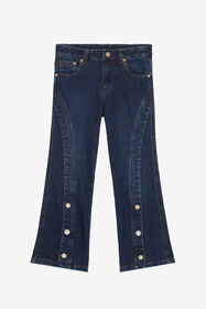 JU Jeans With Rhinestone RC Monogram Dark blue UJJ23B-DS015