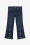 JU Vaqueros Con Monograma RC De Pedrería Azul oscuro UJJ23B-DS015