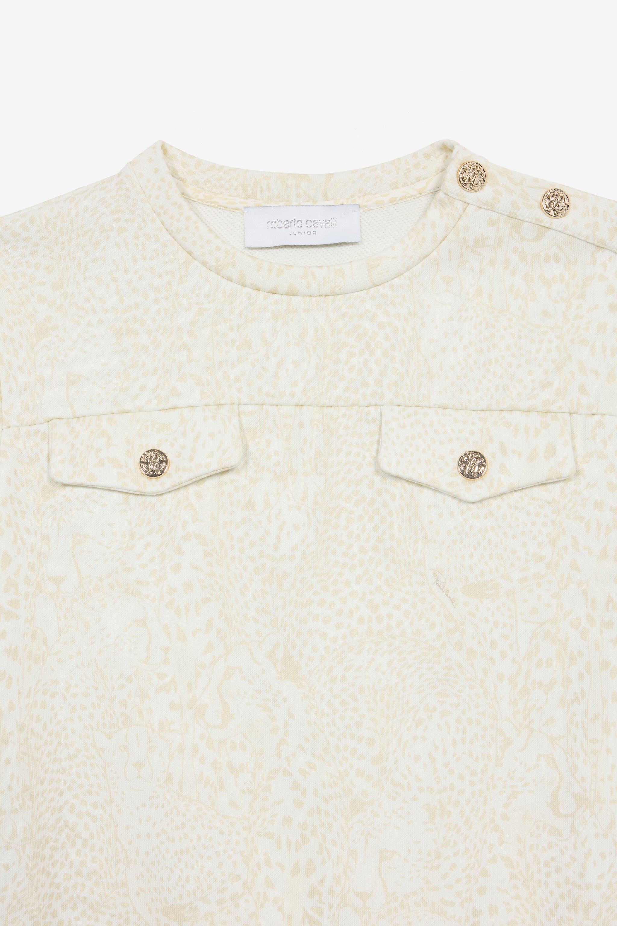 JU Robe À Imprimé Guépards JU Robe À Imprimé Guépards Blanc UJT10H-5OO35